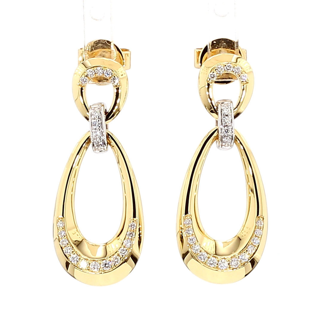 Natural White Round Diamond Earring