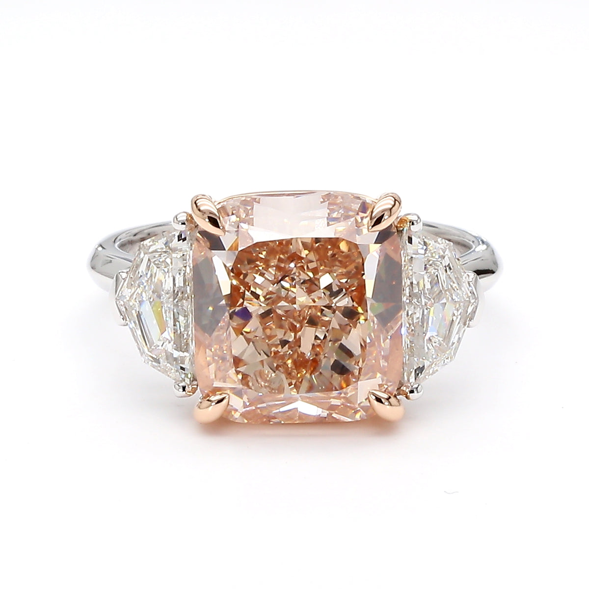 Natural Pink Cushion Diamond Ring | GIA Certified