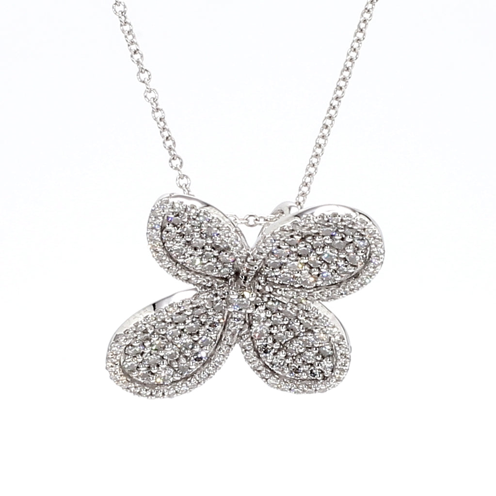 Natural White Round Diamond Pendant product image 1