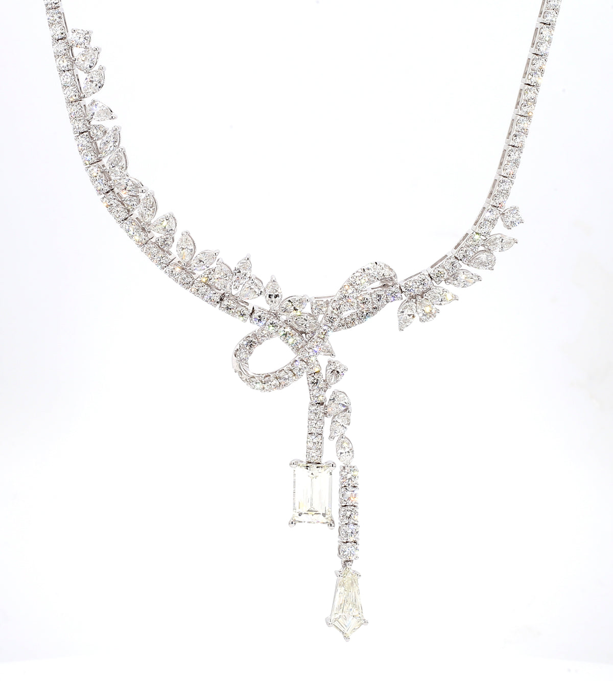 Natural White Princess Diamond Necklace | GIA Certified