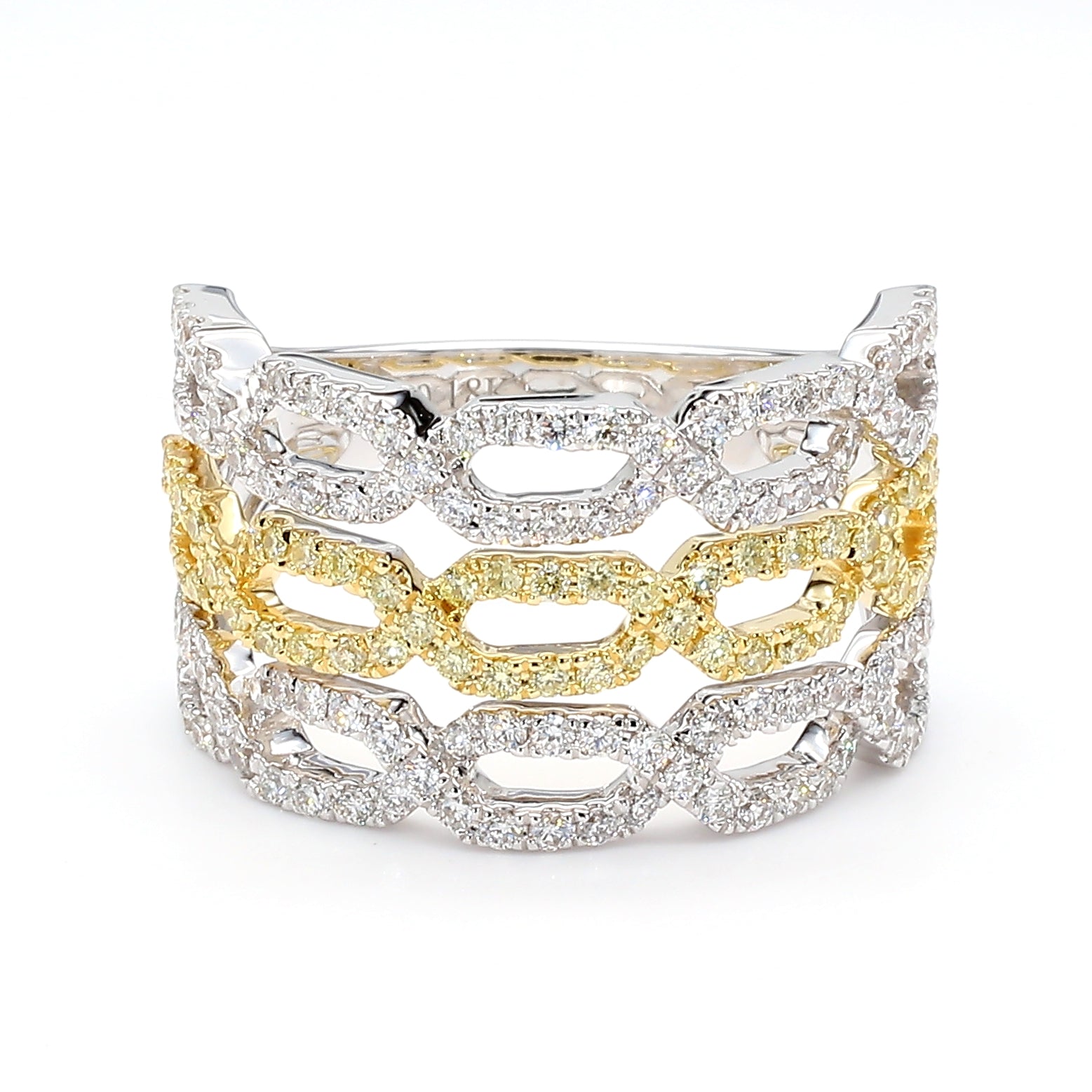Natural Yellow Round Diamond Ring