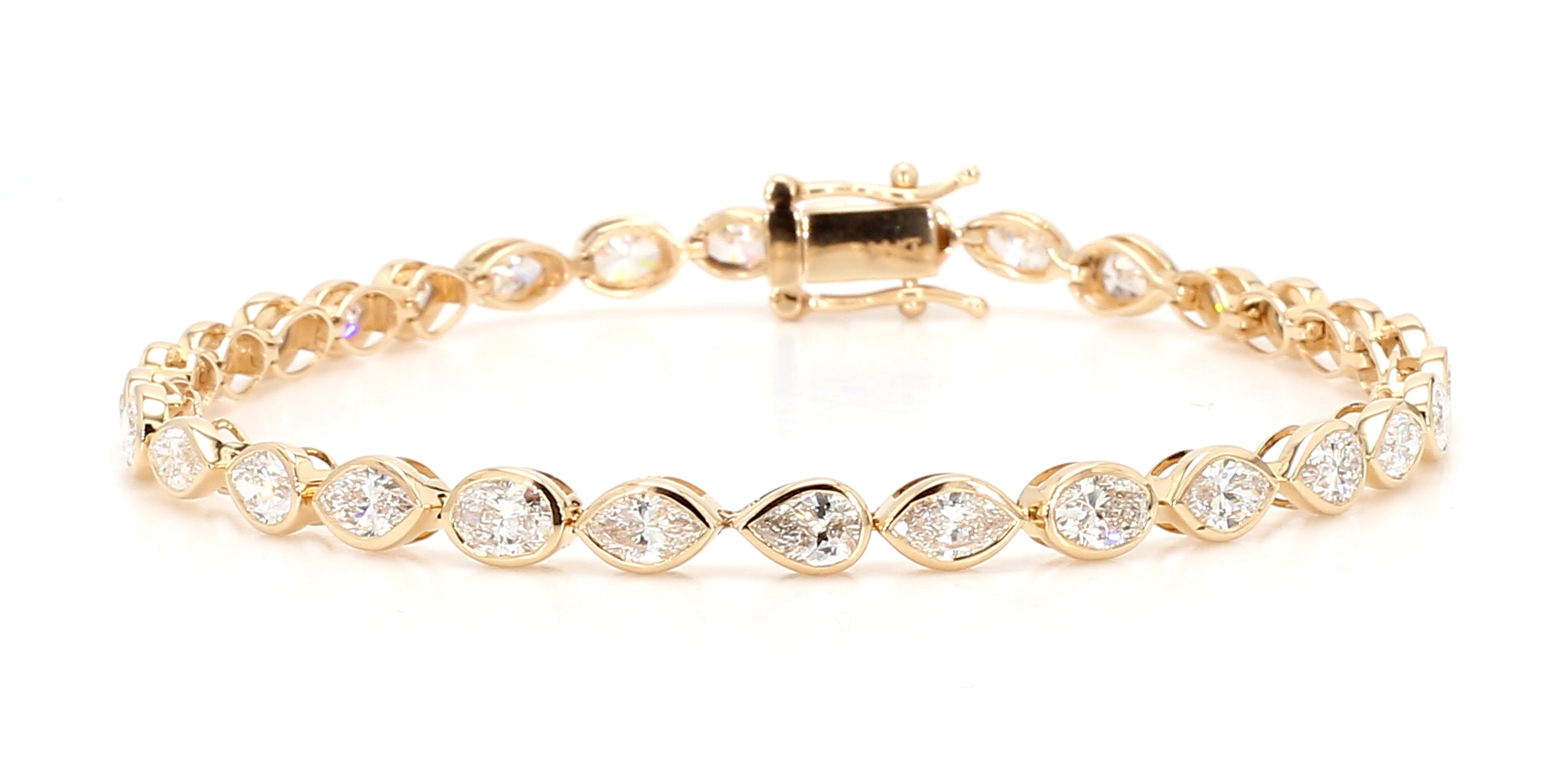 Natural White Marquise Diamond Bracelet