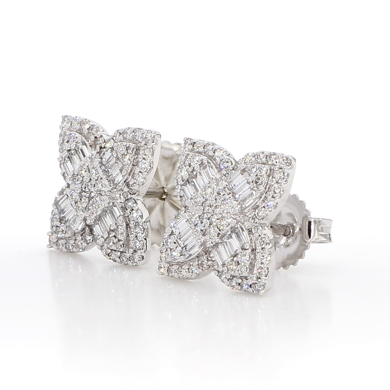 Natural White Baguette Diamond Earring product image 2