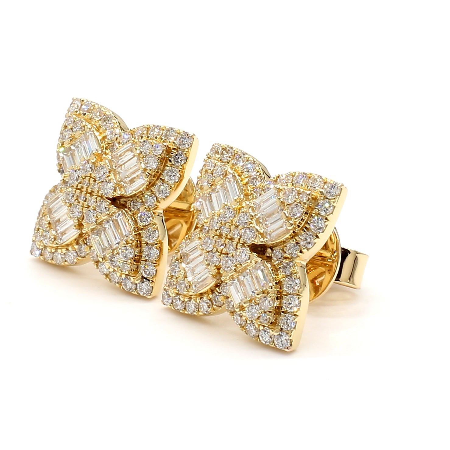Natural White Baguette Diamond Earring product image 2