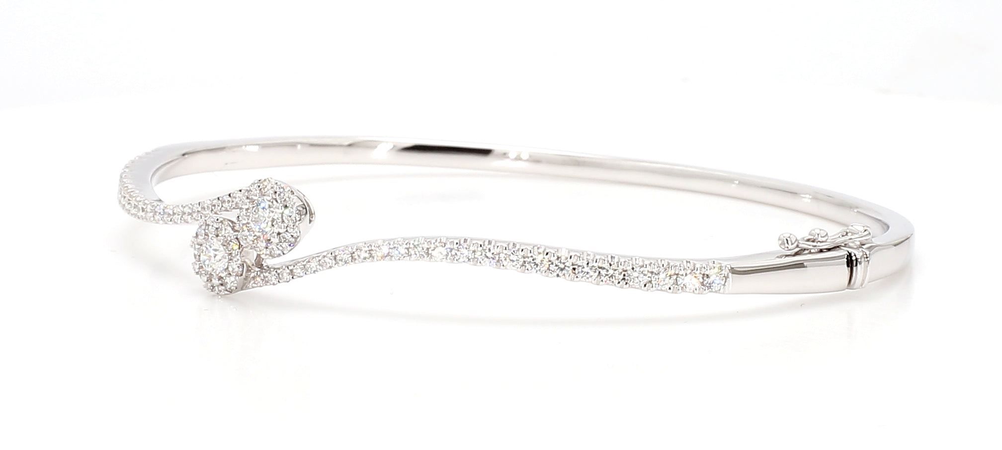 Natural White Round Diamond Bracelet
