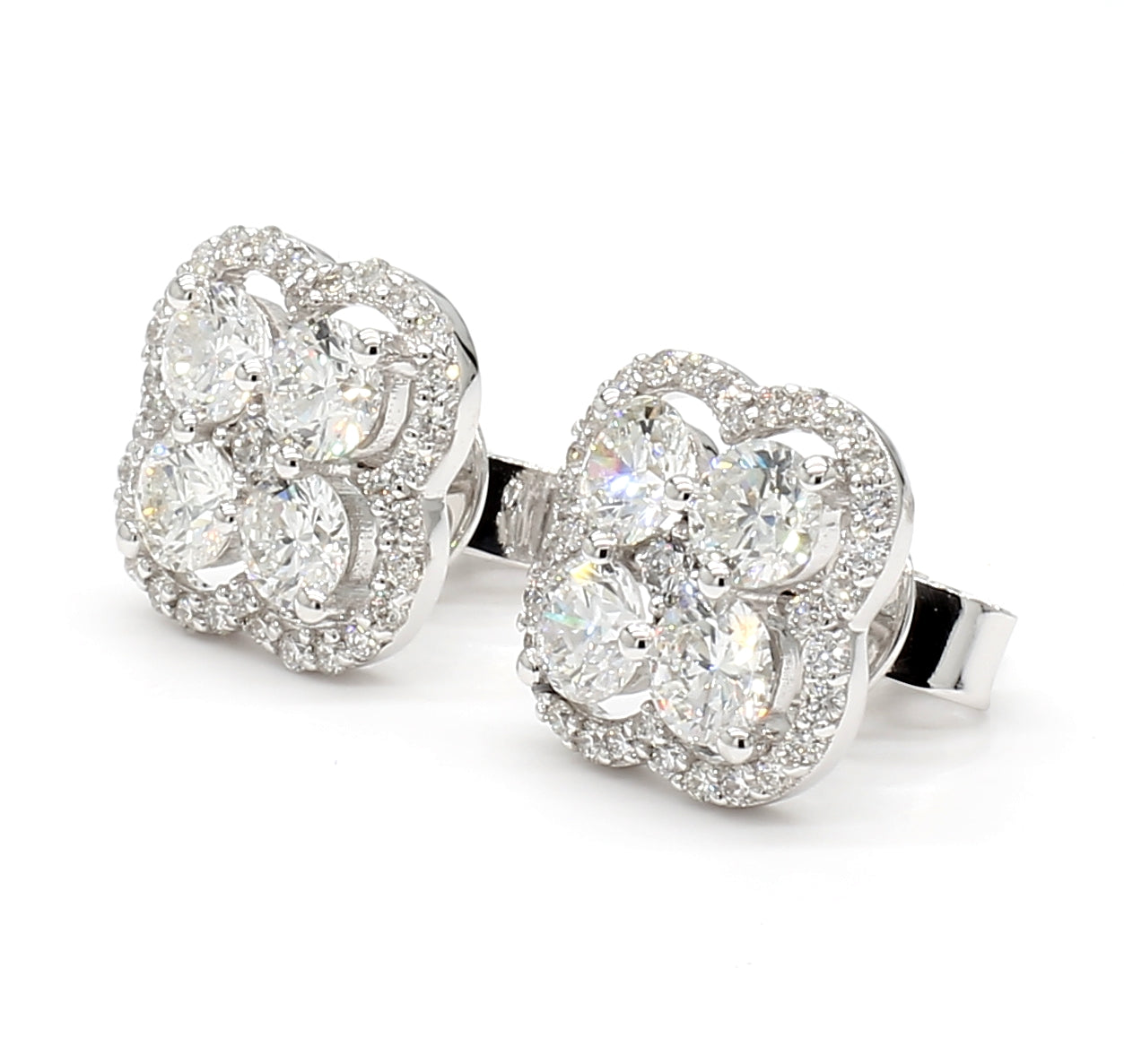 Natural White Round Diamond Earring product image 2