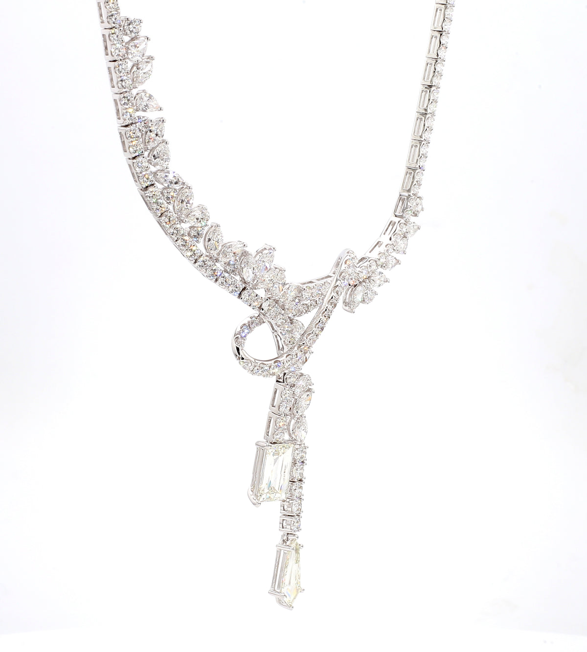 Natural White Princess Diamond Necklace | GIA Certified