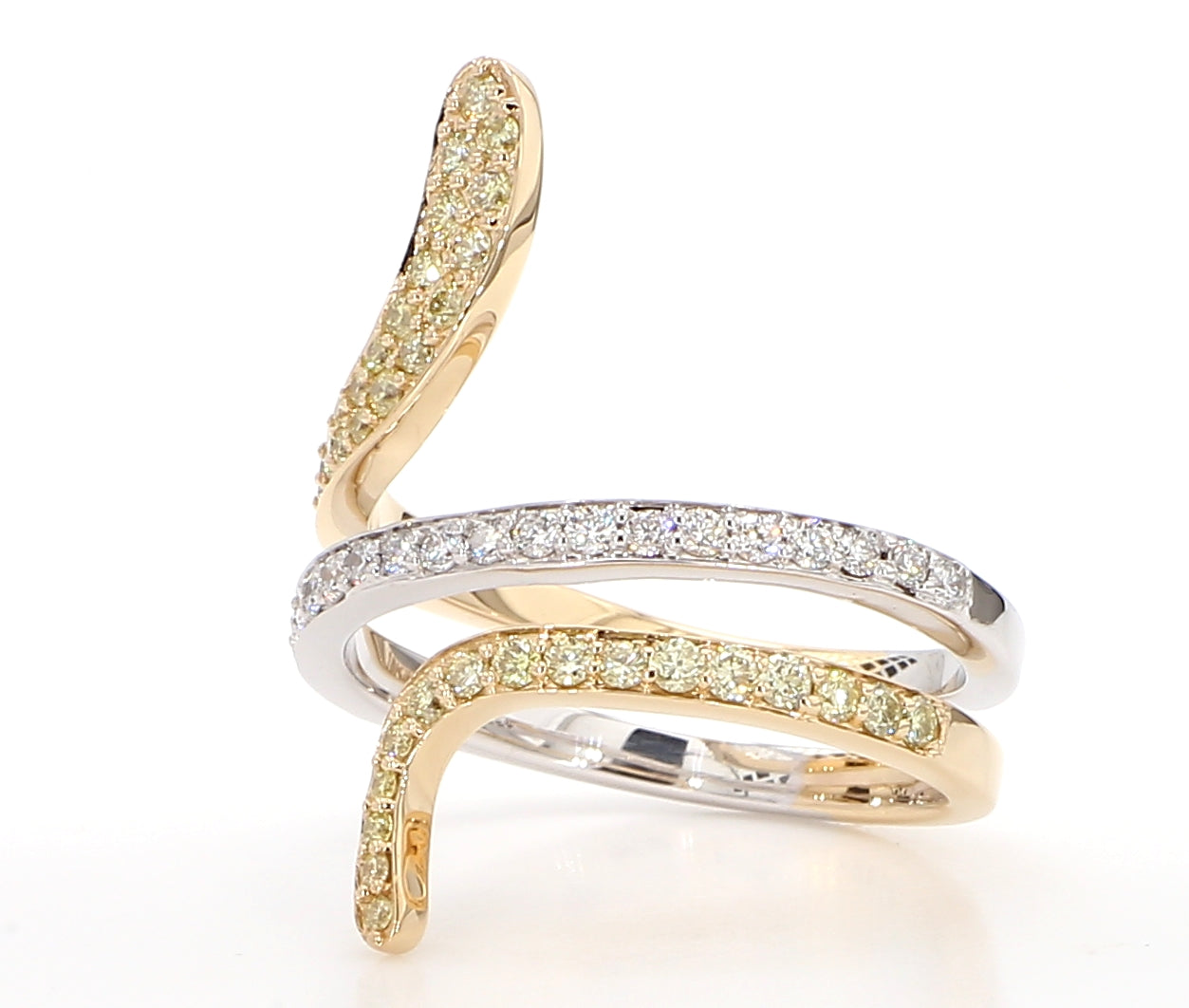 Natural Yellow Round Diamond Ring