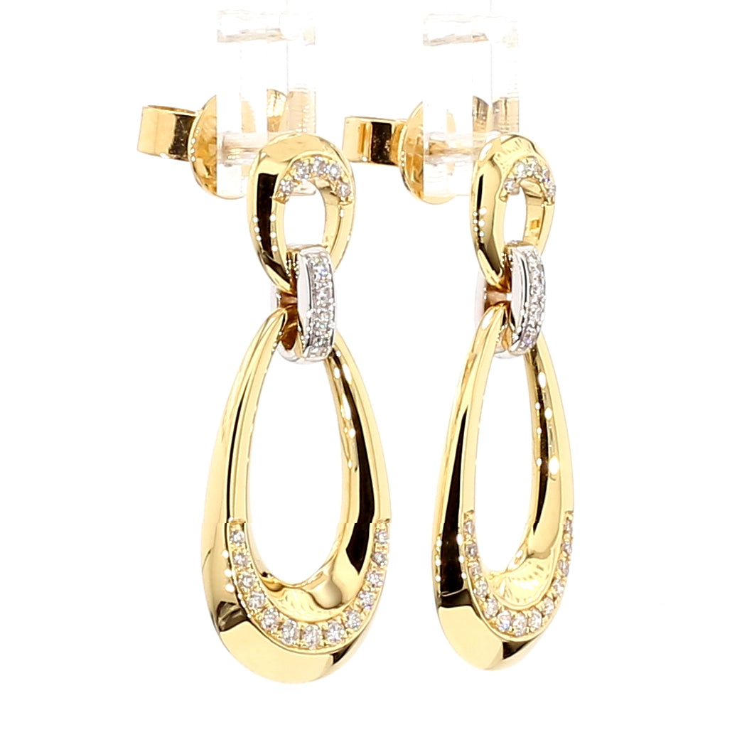 Natural White Round Diamond Earring