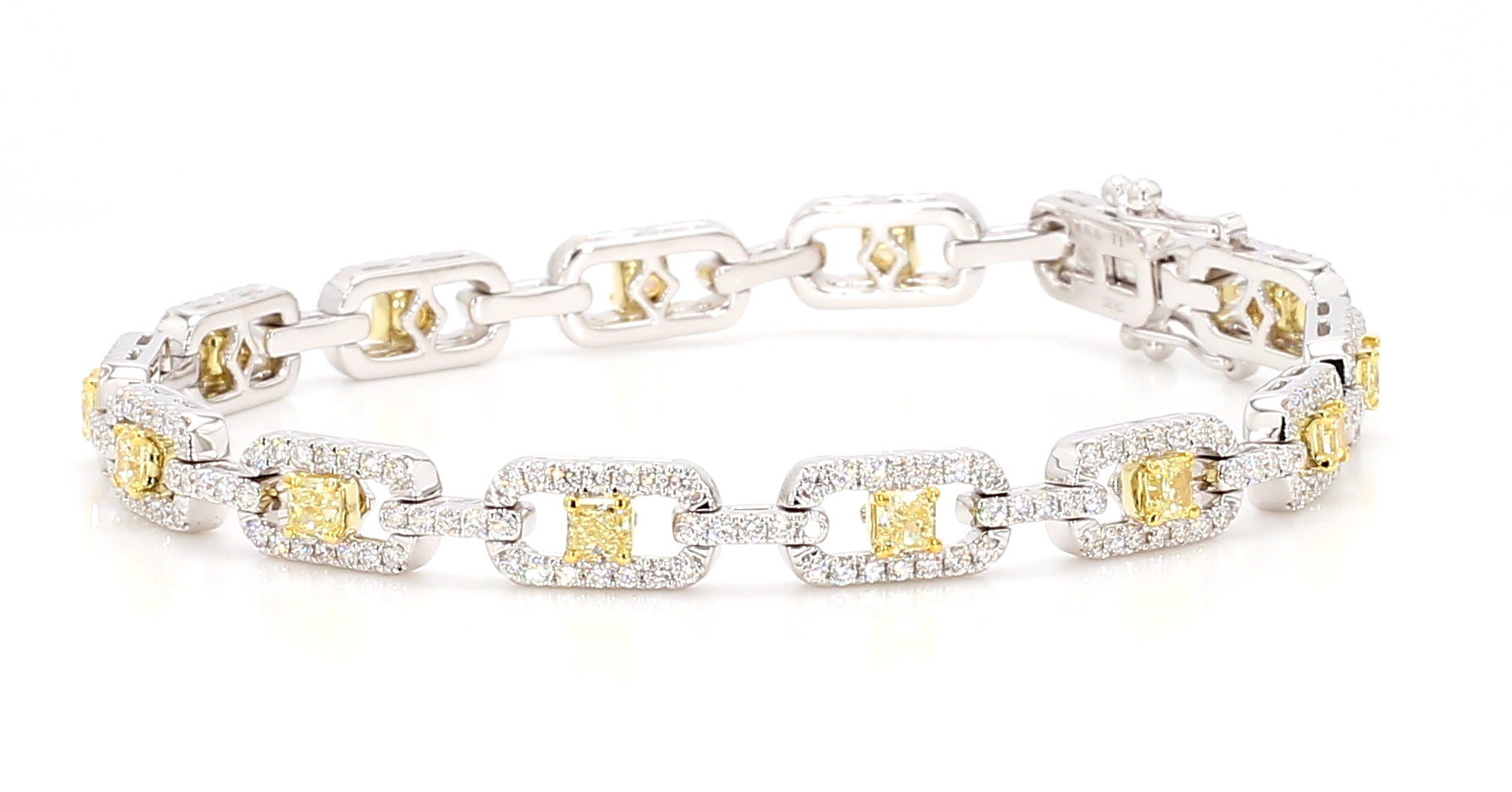 Natural Yellow Radiant Diamond BRACELET