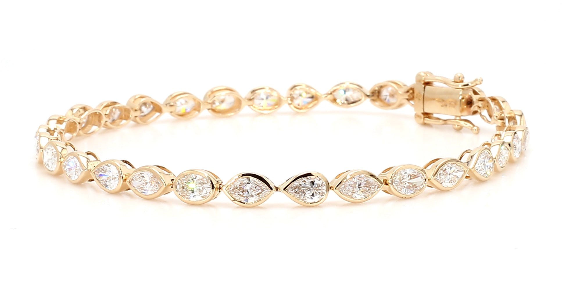 Natural White Marquise Diamond Bracelet