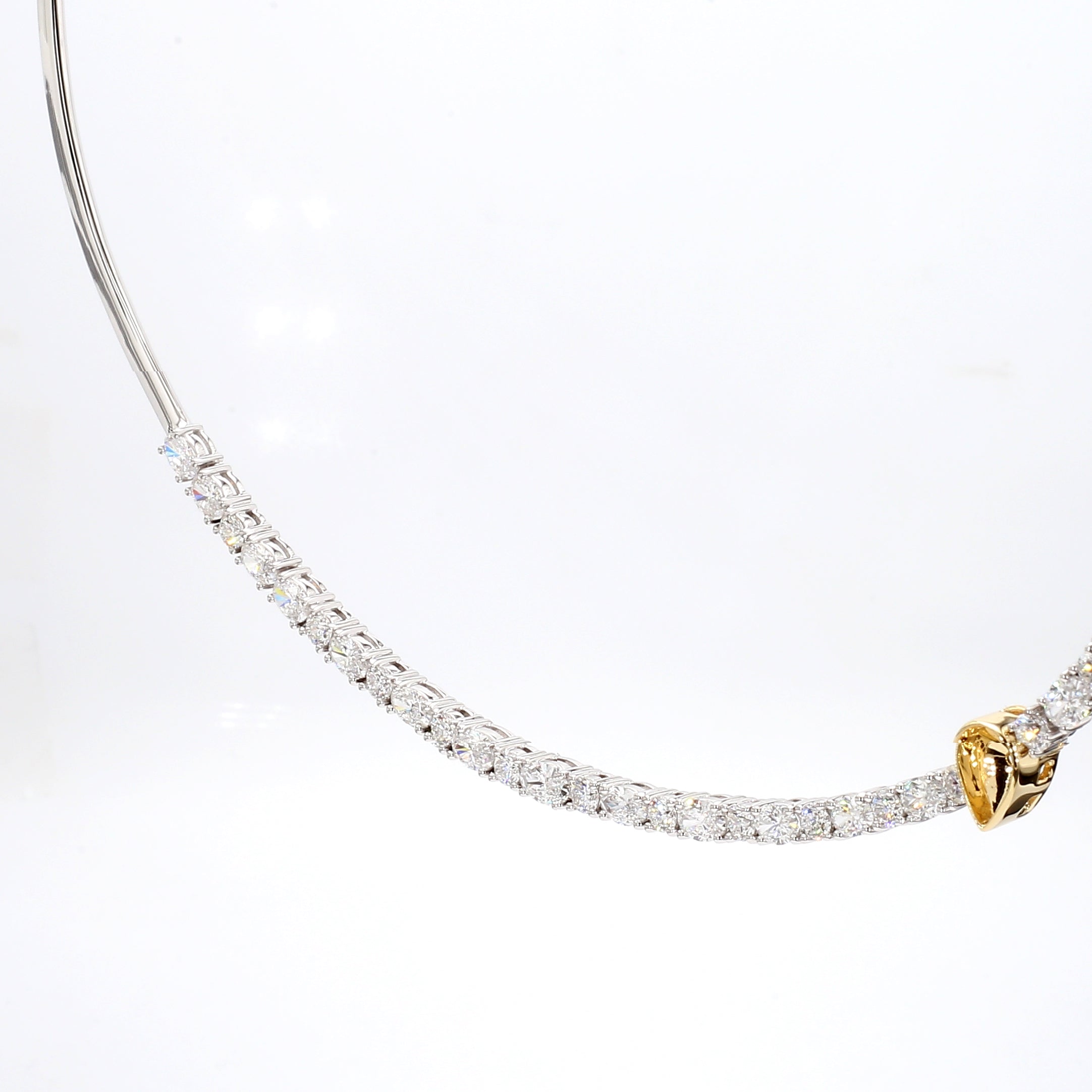 Natural Yellow Pear Diamond Necklace Gia Certified