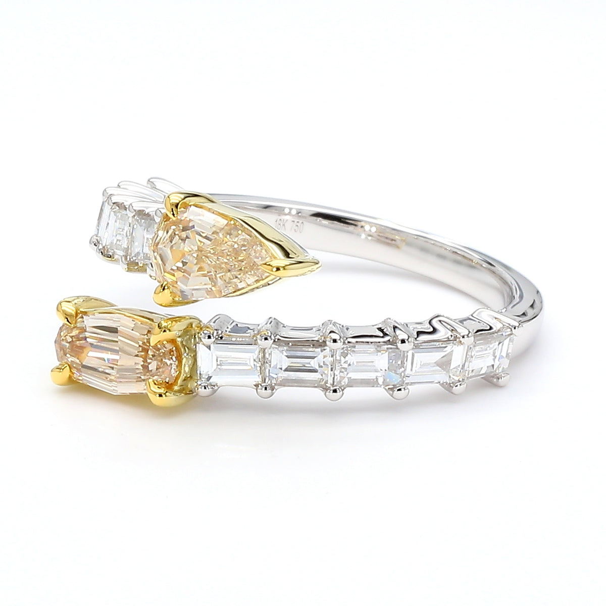 Natural Brown Kite Diamond Ring | GIA Certified