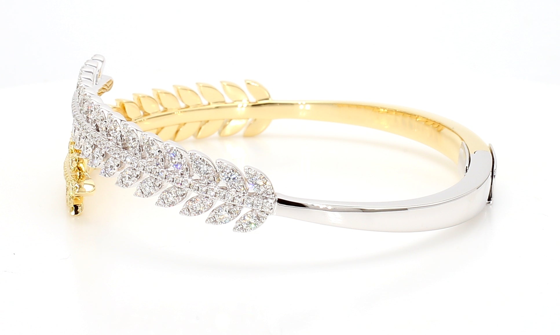 Natural Yellow Round Diamond Bracelet