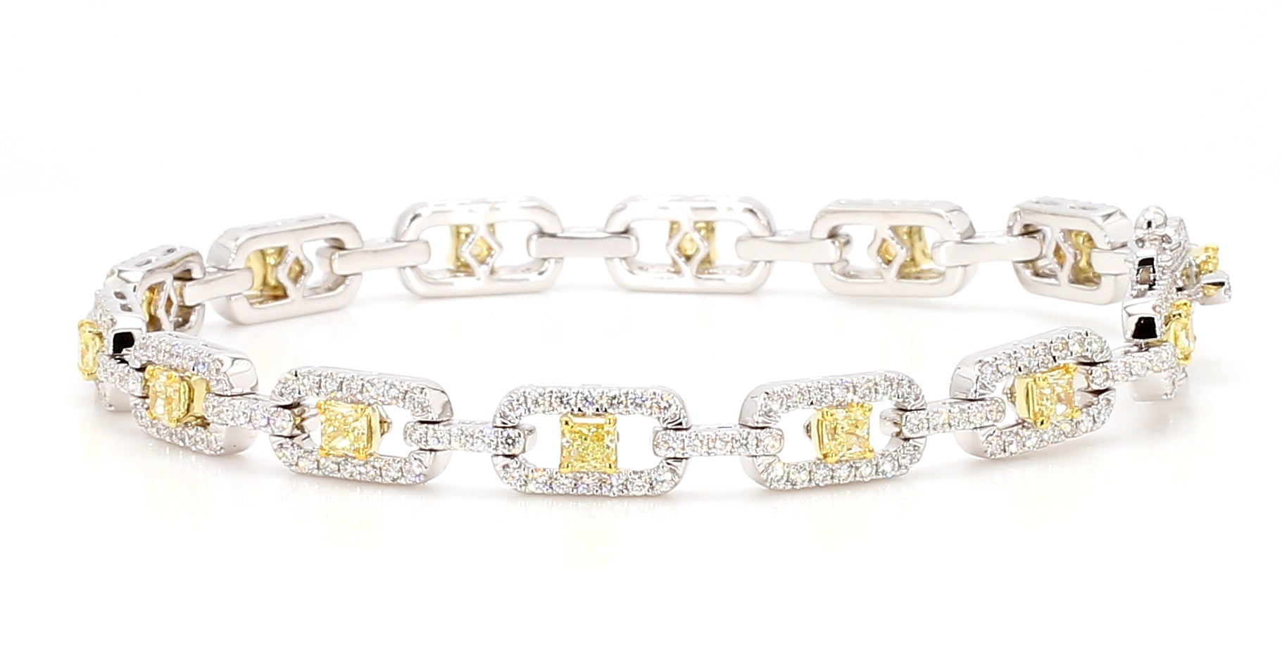 Natural Yellow Radiant Diamond BRACELET