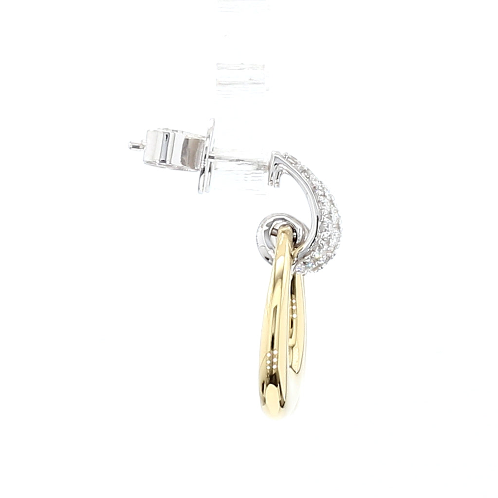 Natural White Round Diamond Earring
