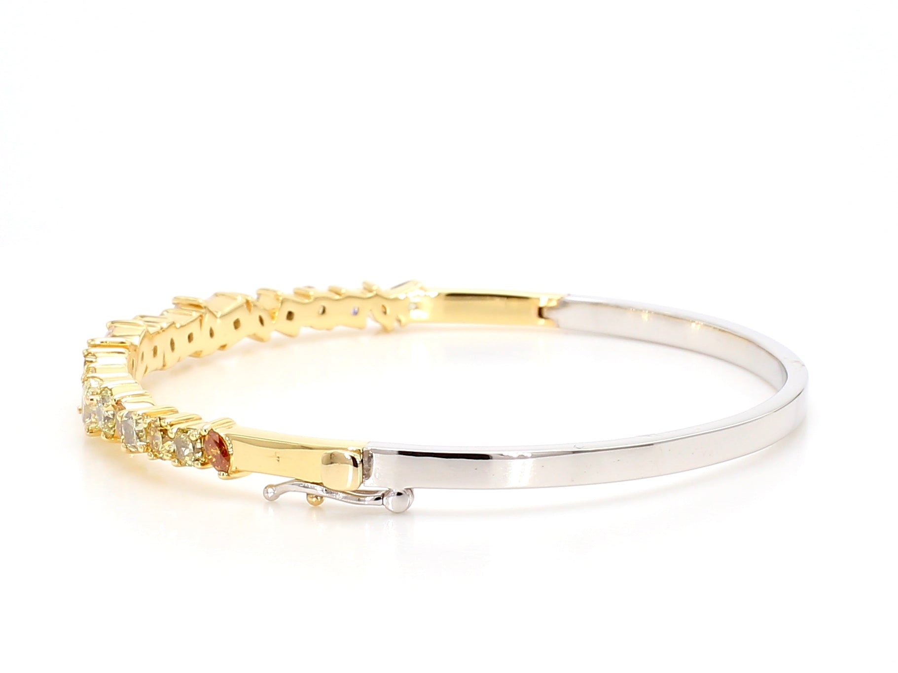 Natural Yellow Radiant Diamond Bracelet