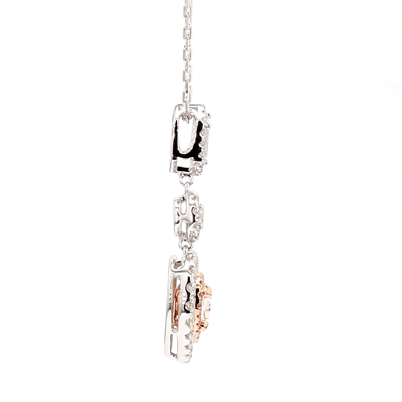 Natural Pink Heart Diamond Pendant Gia Certified