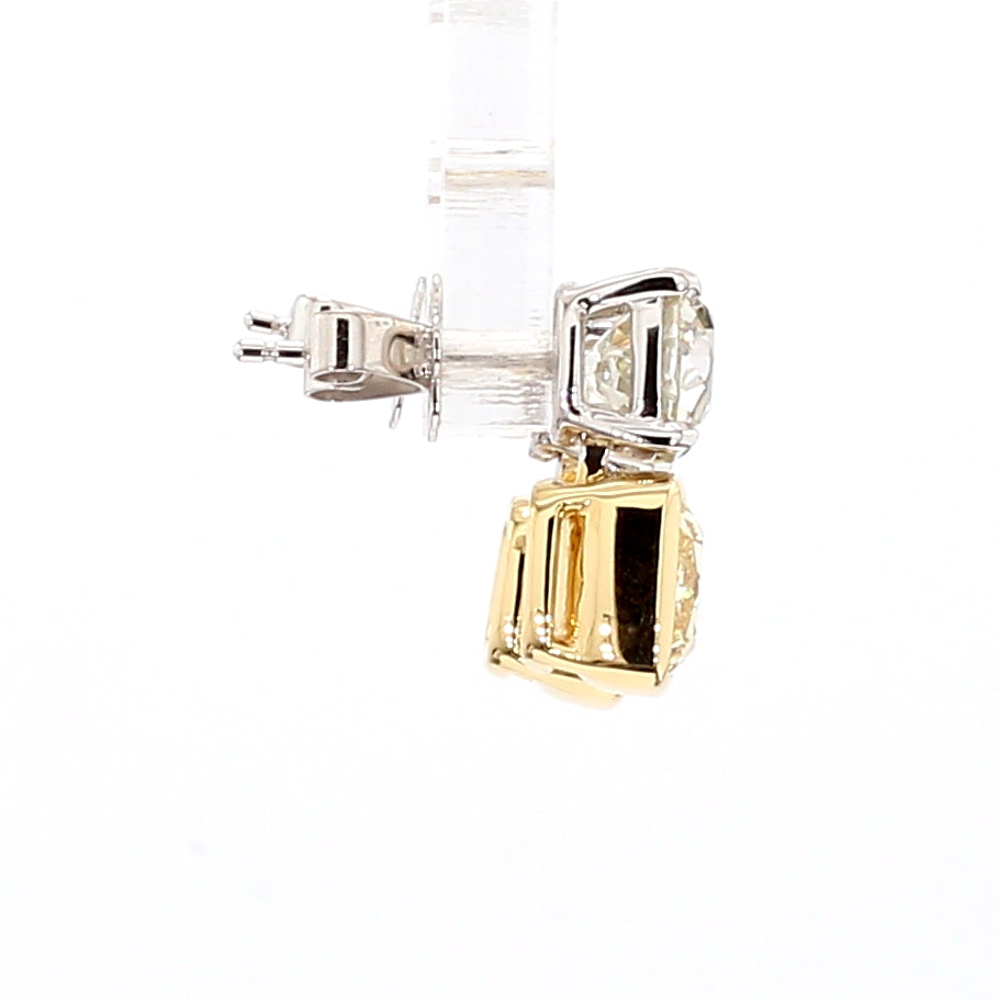 Natural White Diamond Earring Gia Certified