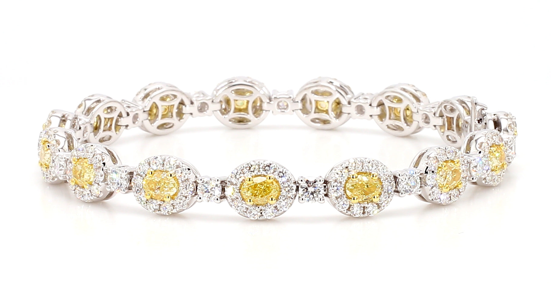 Natural Yellow Oval Diamond BRACELET