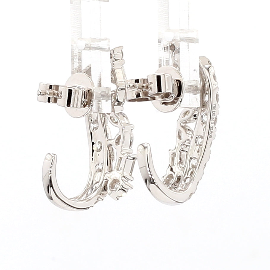 Natural White Round Diamond Earring
