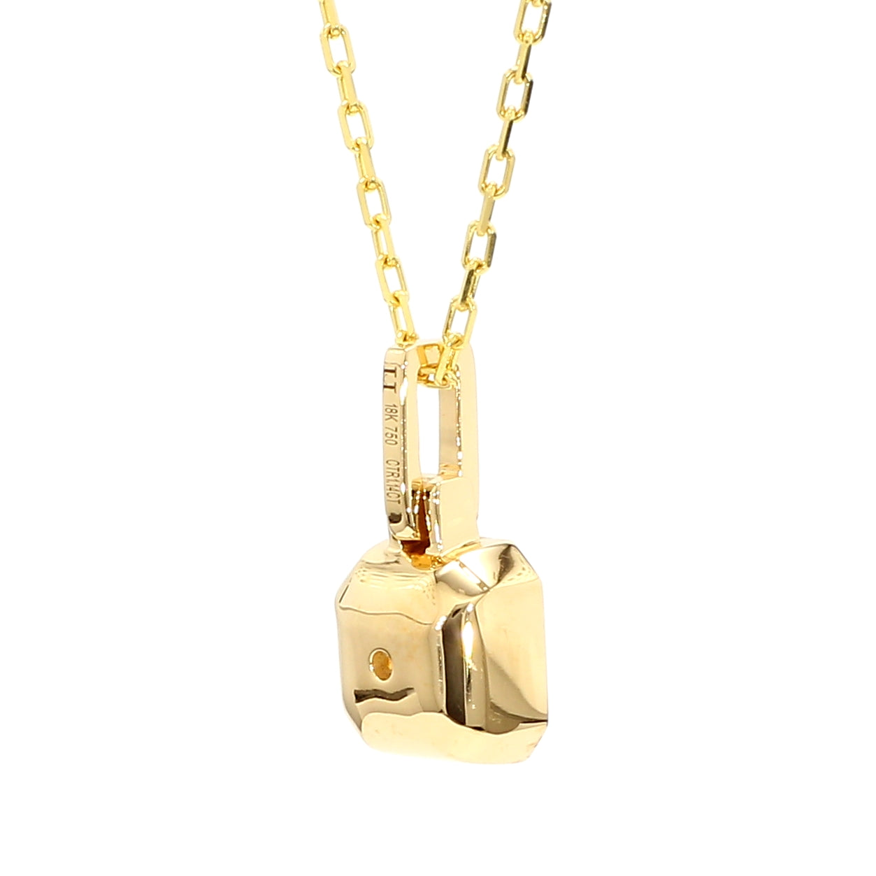 Natural Yellow Radiant Diamond Pendant Gia Certified
