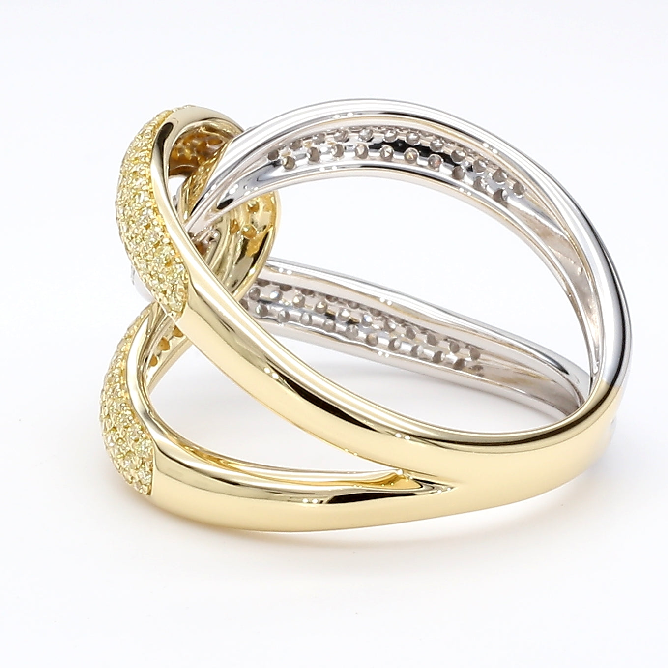 Natural Yellow Round Diamond Ring