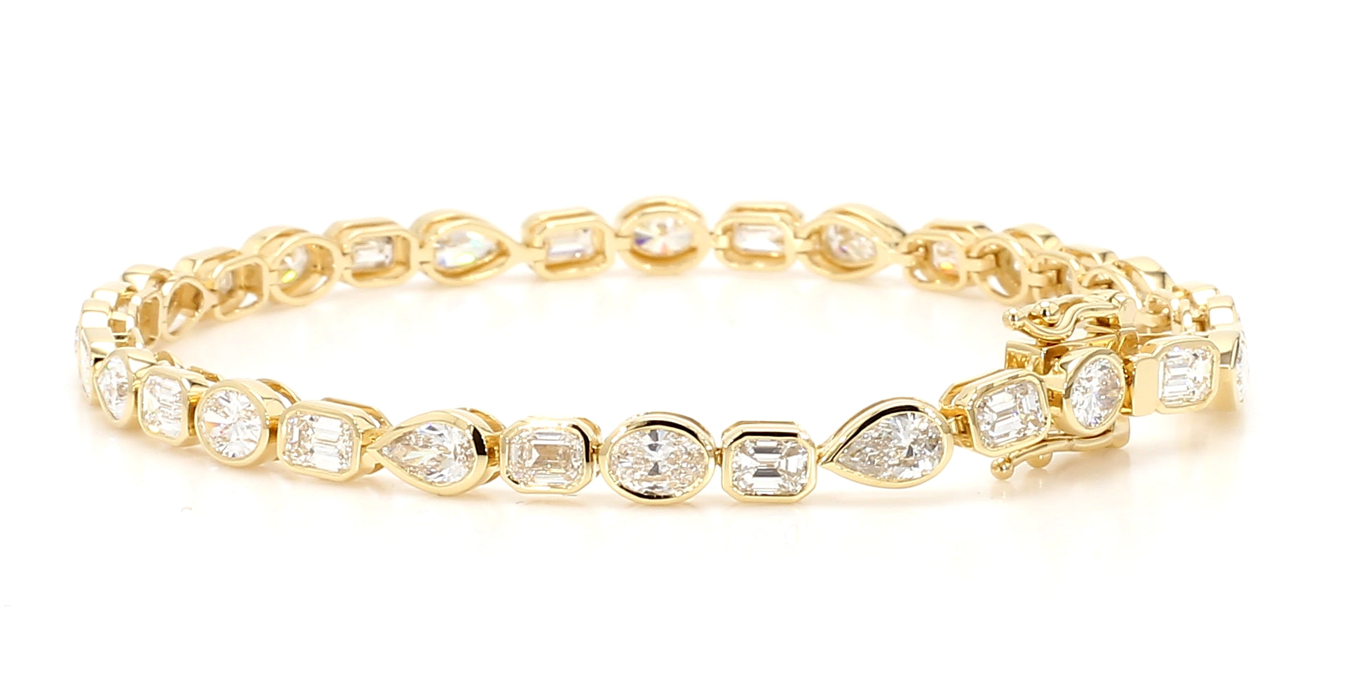 Natural White Pear Diamond Bracelet