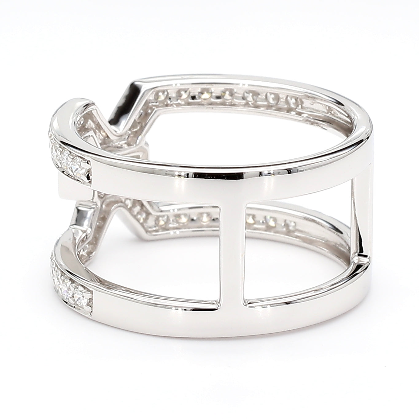 Natural Baguette Diamond X RING