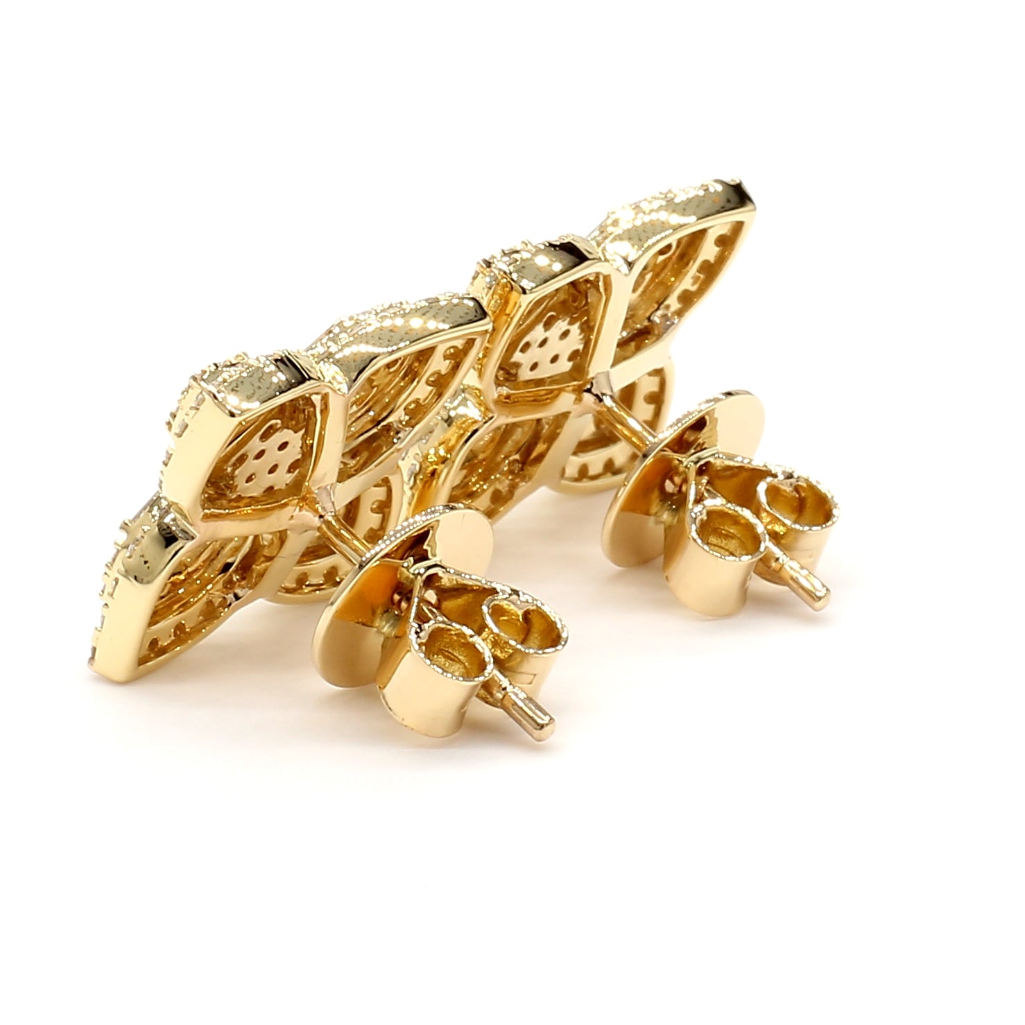 Natural White Baguette Diamond Earring product image 4