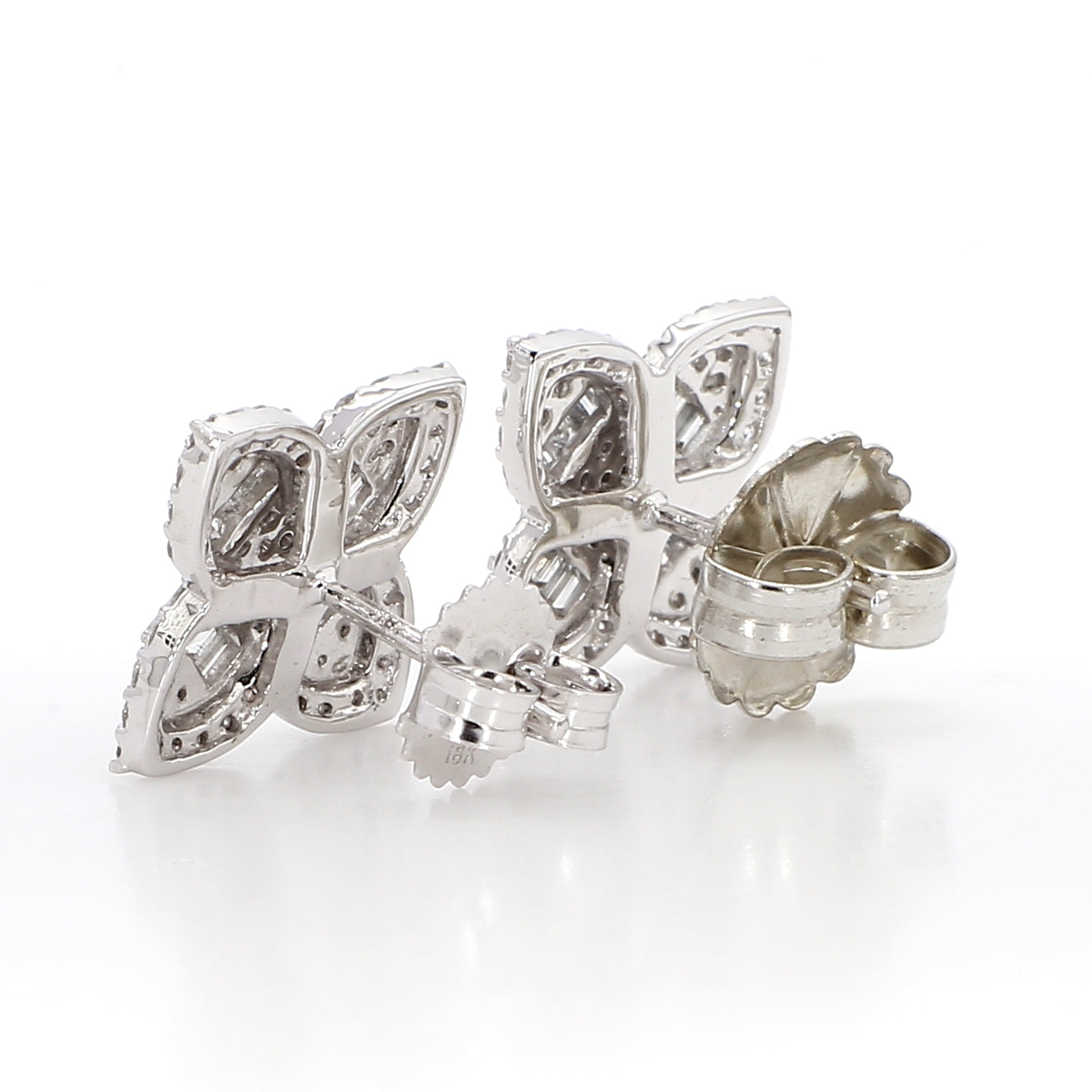 Natural White Baguette Diamond Earring product image 4