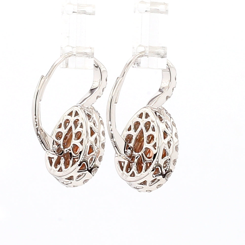 Natural Pink Pear Diamond Earring | GIA Certified