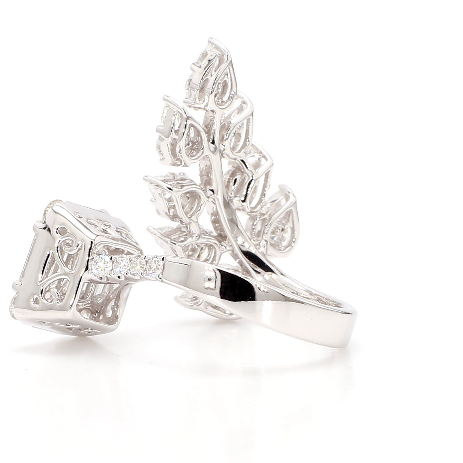 Natural White Baguette Diamond Ring