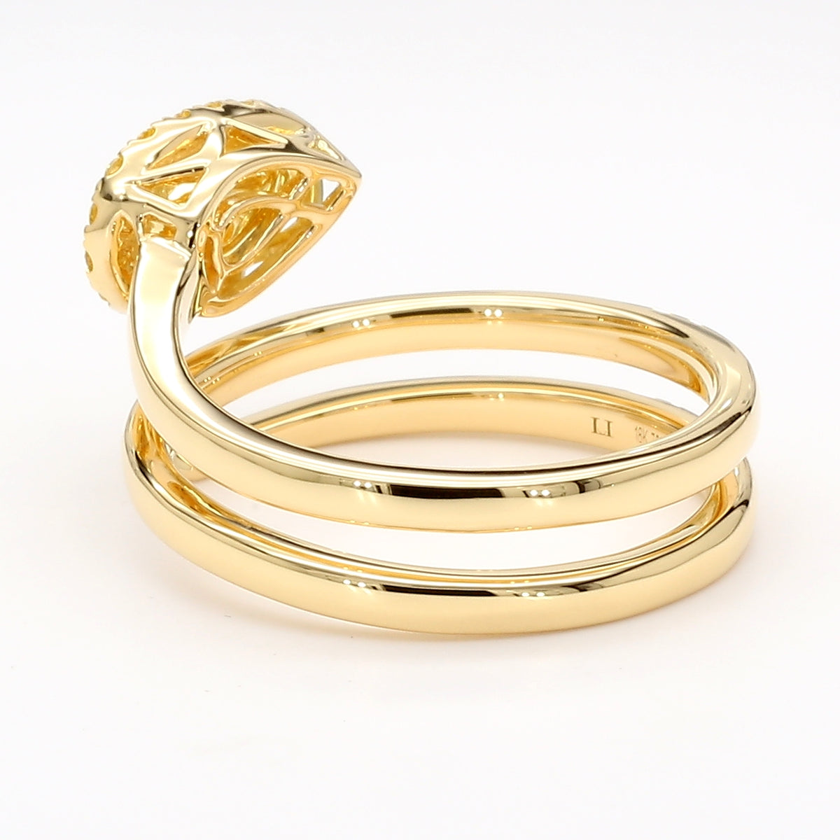Natural White Pear Diamond Ring | GIA Certified