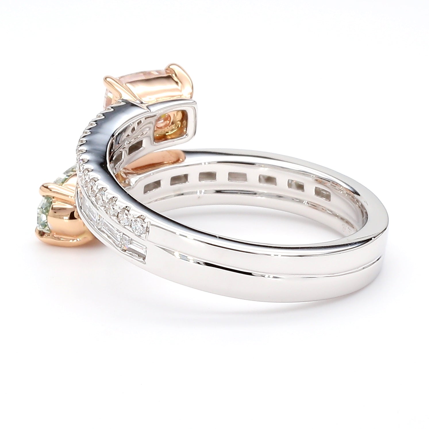 Natural Green Oval Diamond Ring Gia Certified
