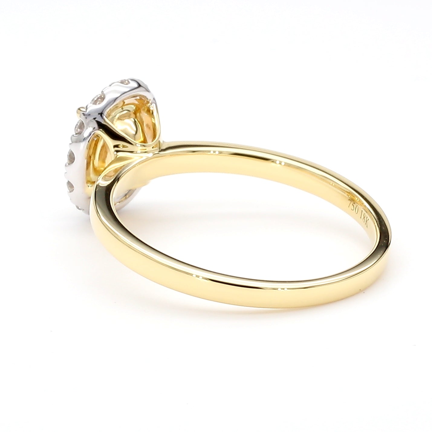 Natural Yellow Oval Diamond Ring