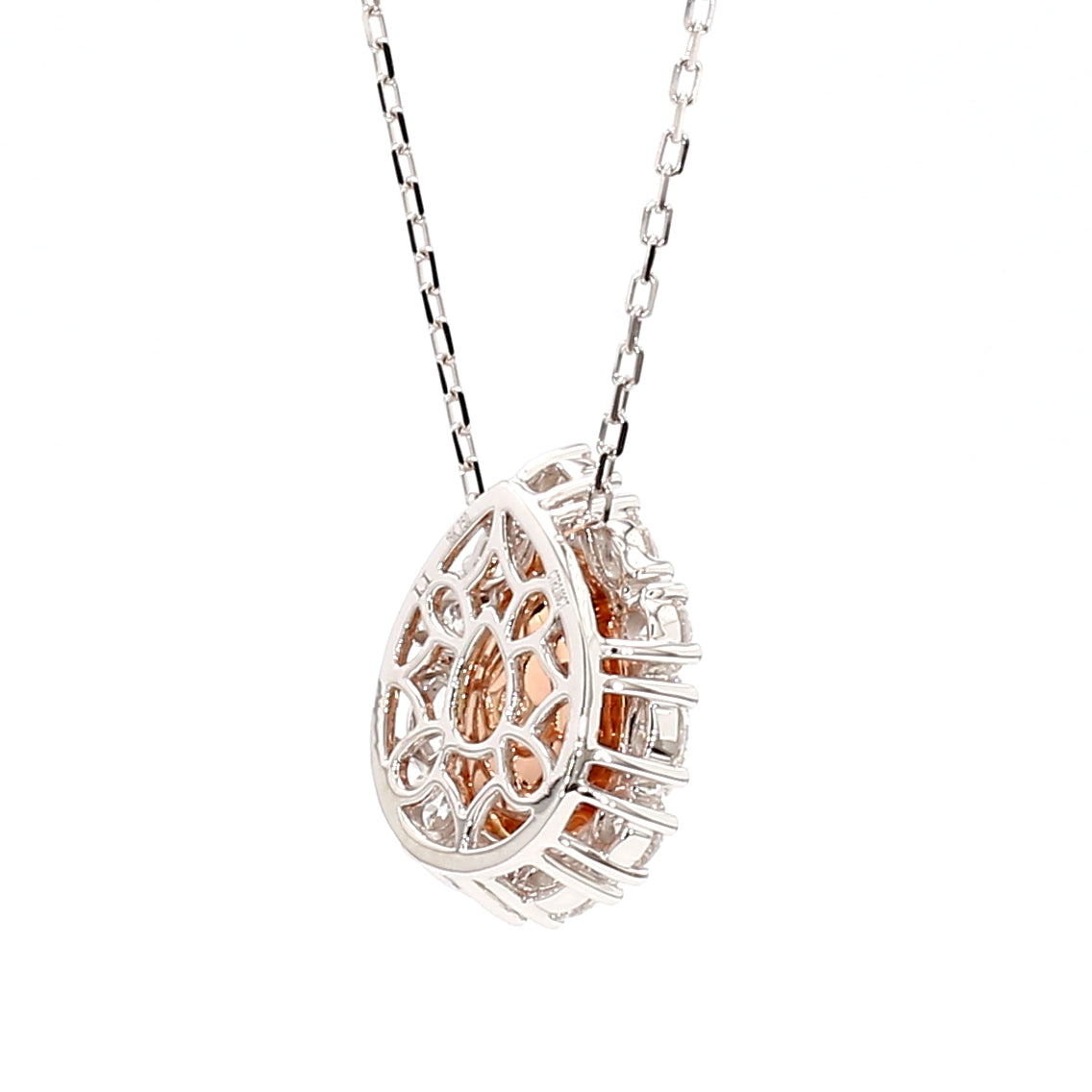 Natural Green Pear Diamond Pendant Gia Certified