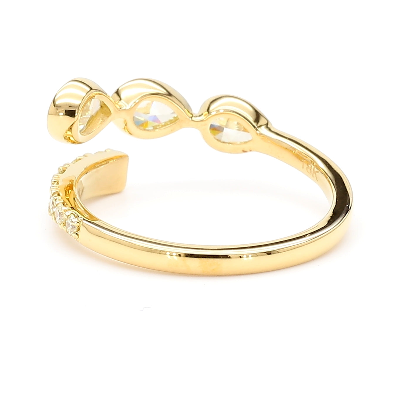 Natural Yellow Oval Diamond Ring
