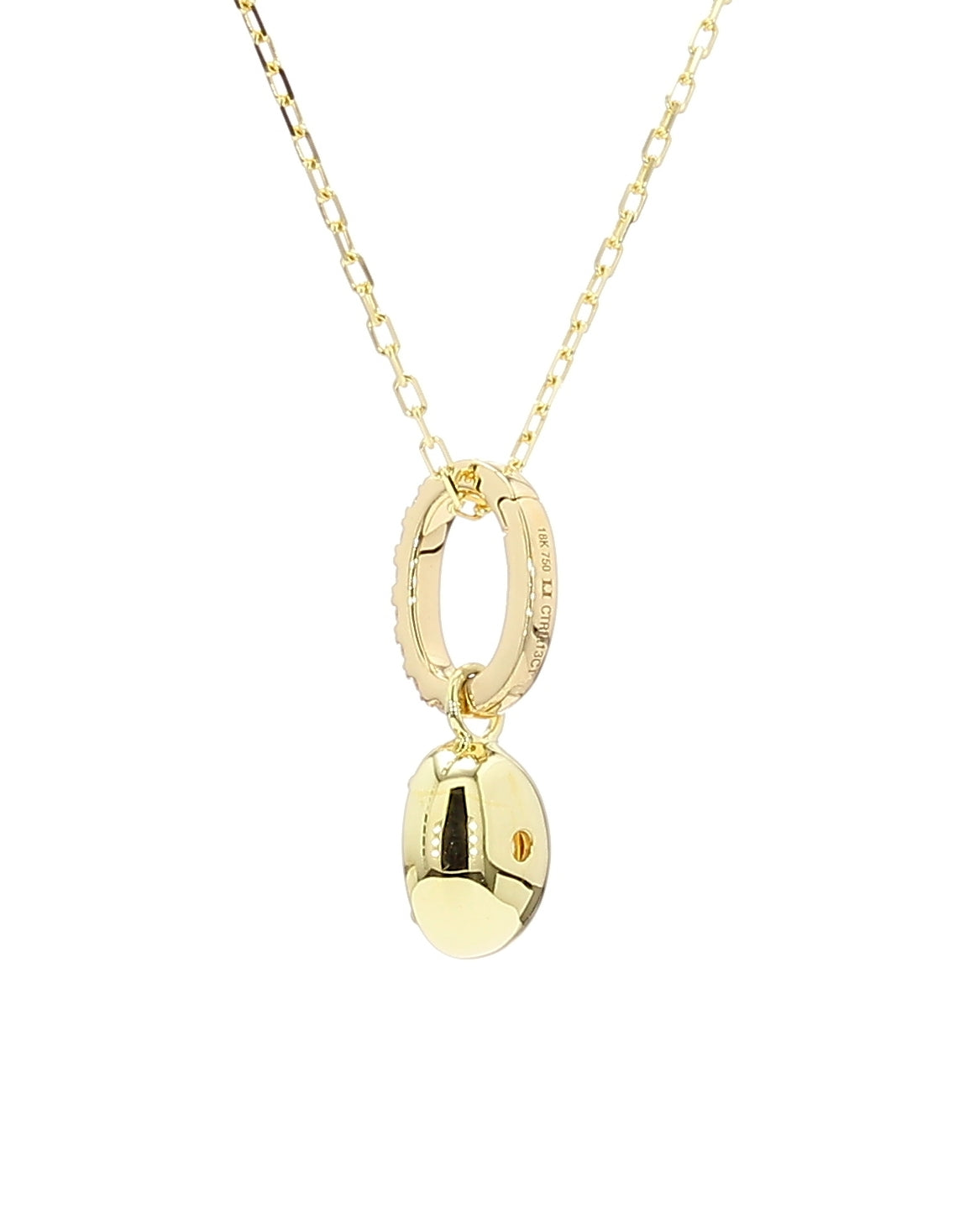 Natural Yellow Oval Diamond Pendant Gia Certified