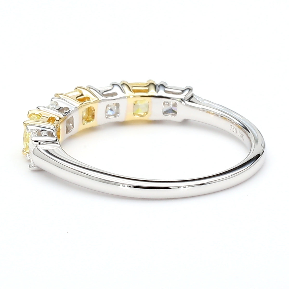 Natural Yellow Cushion Diamond Ring