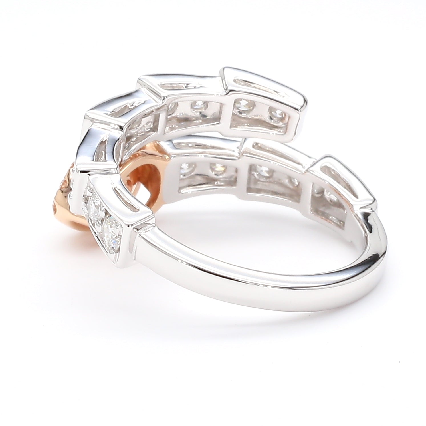 Natural Pink Pear Diamond Ring Gia Certified
