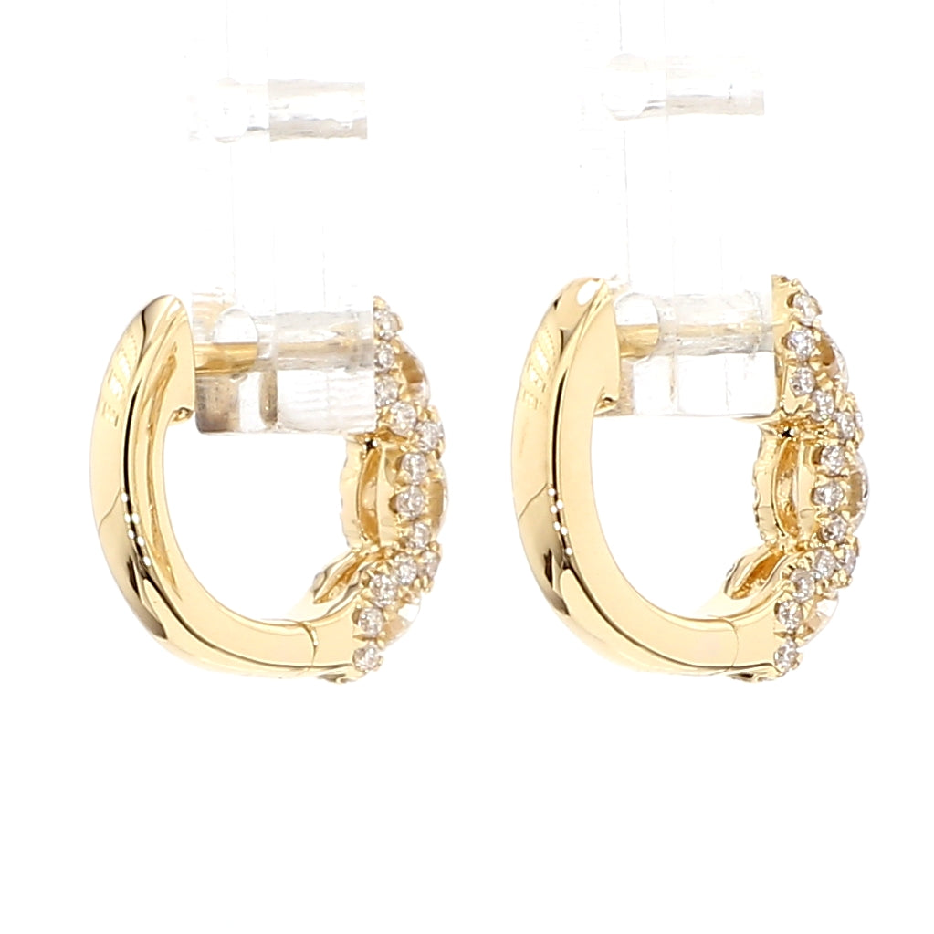 Natural White Round Diamond EARRING