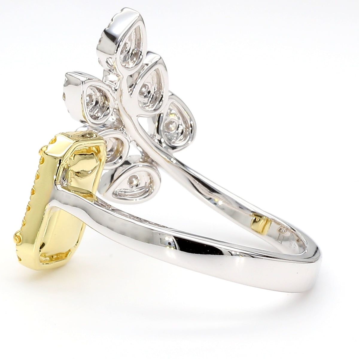 Natural Yellow Radiant Diamond Ring | GIA Certified