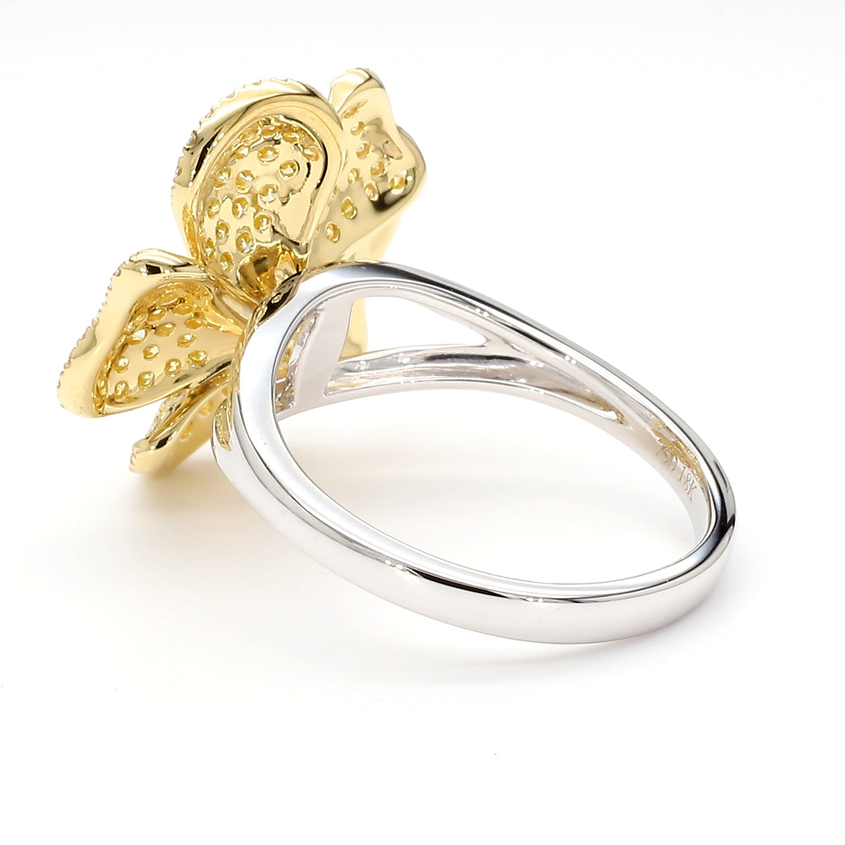 Natural Yellow Round Diamond Ring