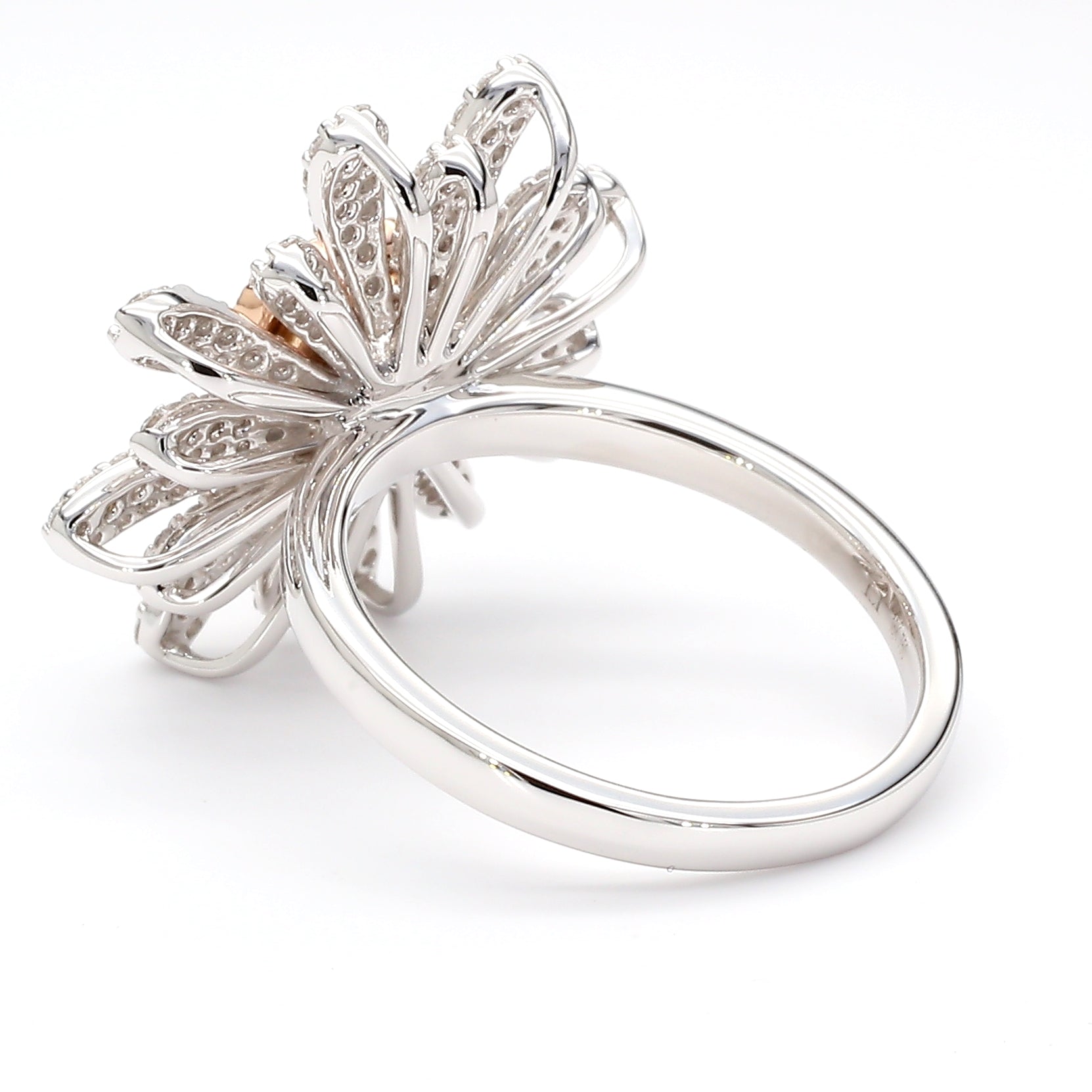 Natural Pink Cushion Diamond Ring Gia Certified