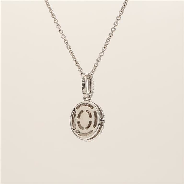 Natural Yellow Round and White Diamond .32 Carat TW Gold Cluster Pendant