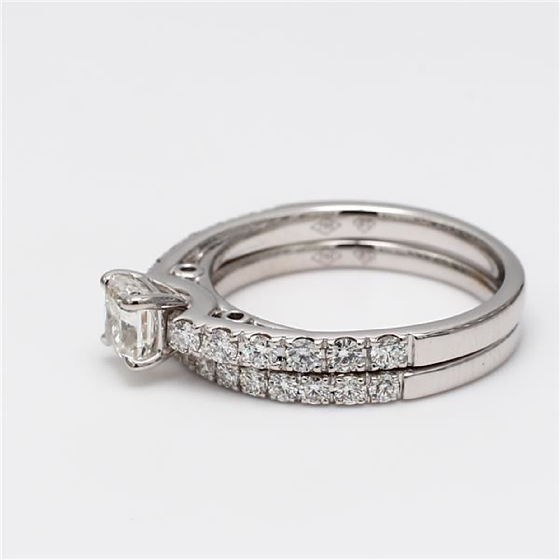 Natural White Cushion Diamond 1.35 Carat TW White Gold Cocktail Ring