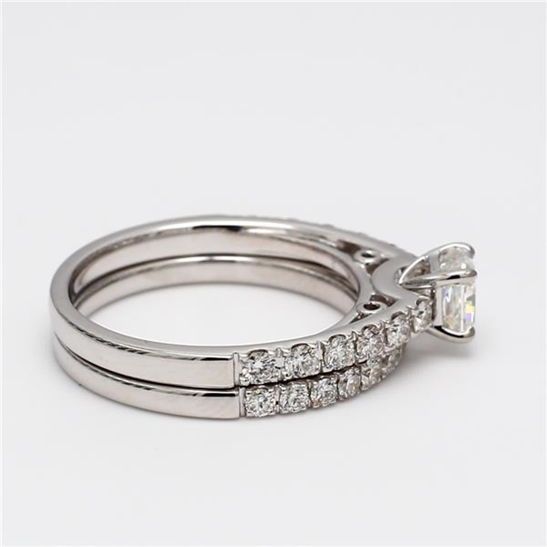 Natural White Cushion Diamond 1.35 Carat TW White Gold Cocktail Ring