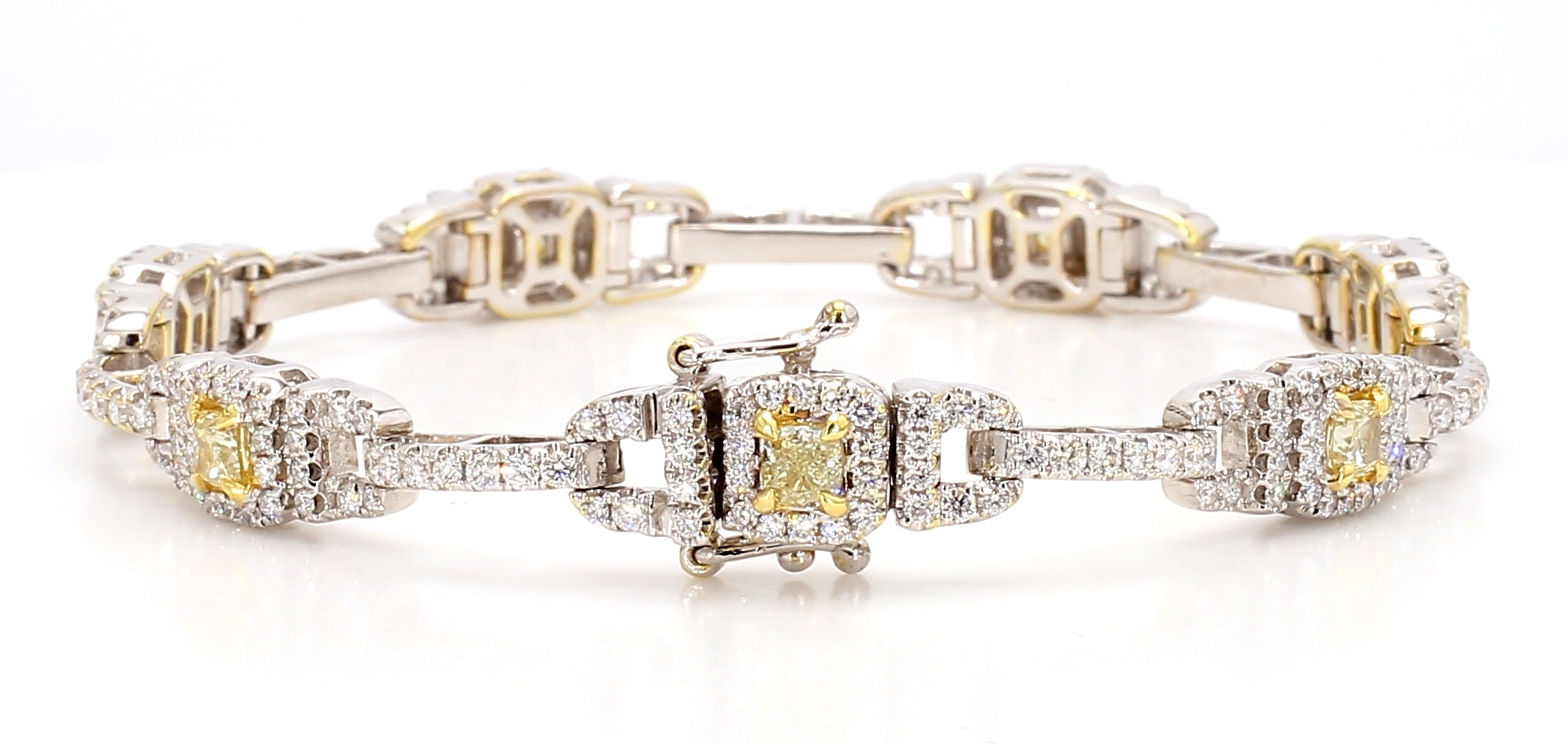 Yellow Cushion Diamond Bracelet JB0058GA