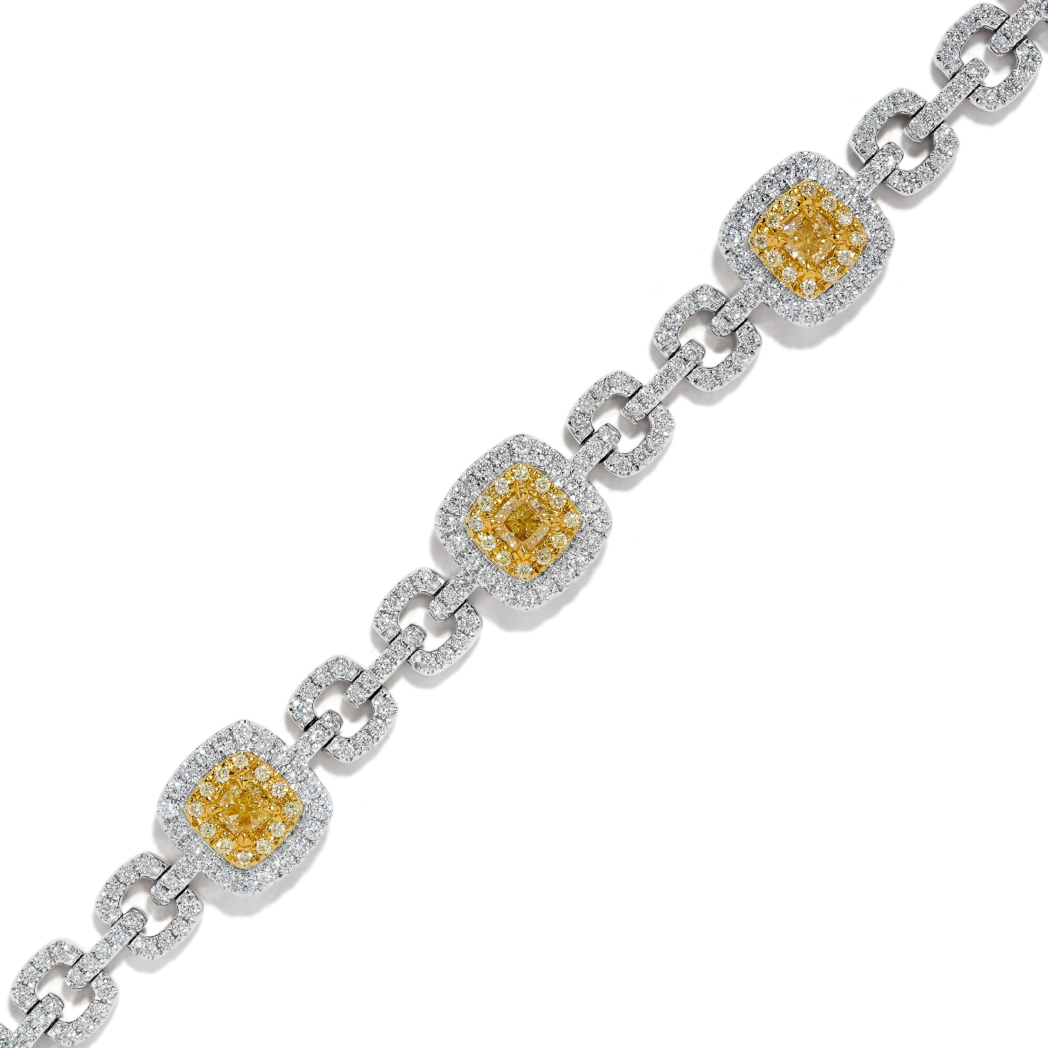 Yellow & White Diamond Bracelet JB0180GH